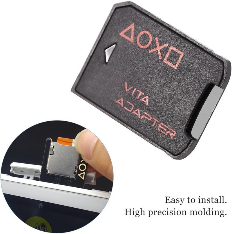 كلاراكو محول بطاقة ذاكرة SD2Vita الإصدار 3.0، محول عالي السرعة من بطاقة ألعاب إلى بطاقة، متوافق مع PS Vita 1000/2000، محول بطاقة ذاكرة PS Vita، يدعم حتى 256 جيجابايت - Image 3