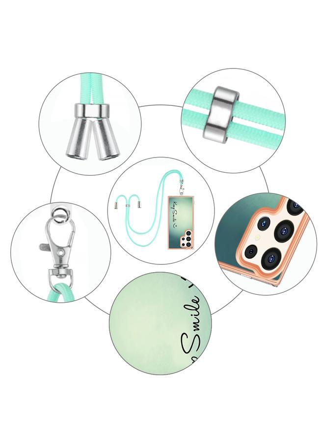 S-TOP Case For Samsung Galaxy S24 Ultra 5G Electroplating Dual-side IMD Phone Case with Lanyard - Image 5