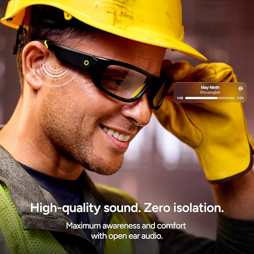 Lucyd Armor Smart Safety Glasses for Men & Women, TR90 Frame, Bluetooth Smart Safety Glasses with Light Adaptive Lenses, Open Ear Speakers & Microphone - ANSI Z87.1 (Standard) - Image 3