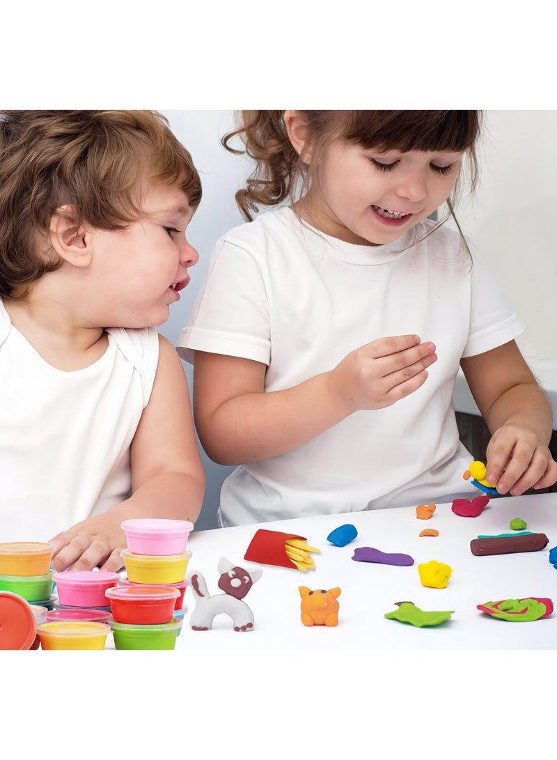 36 Boxes Colors Plasticine with Storage Box, including 3 Sculpting Tools, 10 hollow molds and 8 animal molds, Air Dry Clay, Modeling Clay Kit, DIY Plasticine for Children's Education（1.2KG） - Image 5
