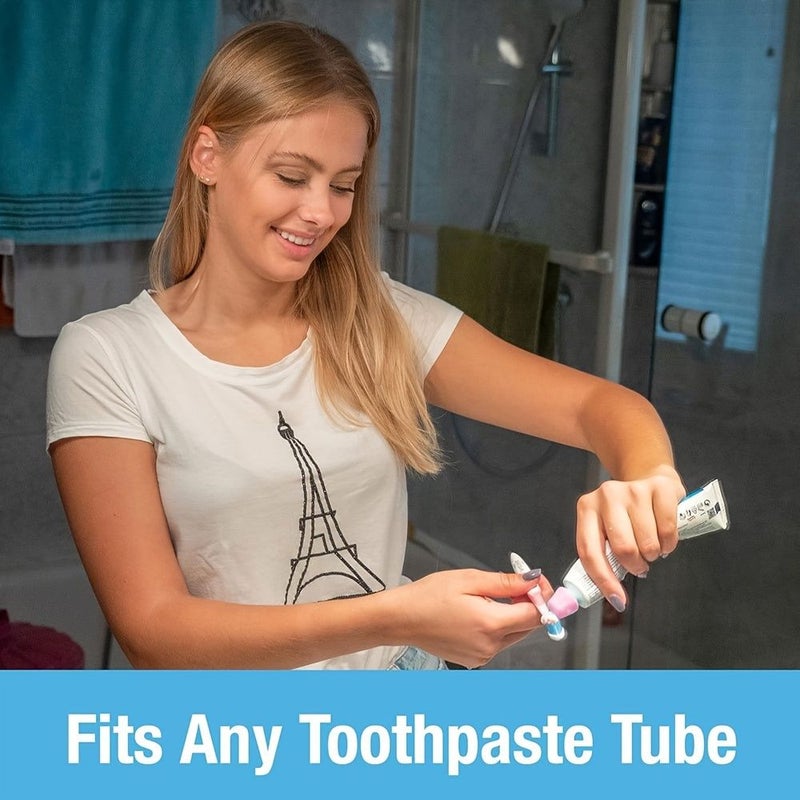 6 Green Self Sealing Caps for Toothpaste Prevent Mess and Waste Set - Image 2