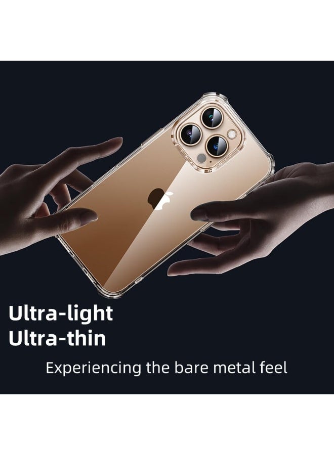 حافظة شفافة لآيفون 16 برو مضادة للخدش ظهر PC نحيف غلاف TPU مقاوم للصدمات حافة شفافة لآيفون 16 برو - Image 3