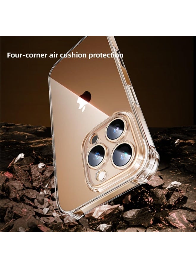 حافظة شفافة لآيفون 16 برو مضادة للخدش ظهر PC نحيف غلاف TPU مقاوم للصدمات حافة شفافة لآيفون 16 برو - Image 2