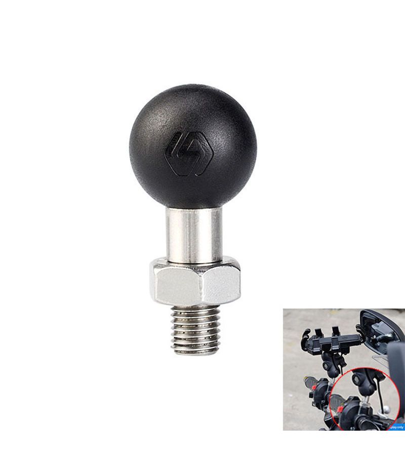M8 Hole Screw Fixing Rearview Mirror Ball Head Bracket For Motorcycle Phone Holder - Image 1