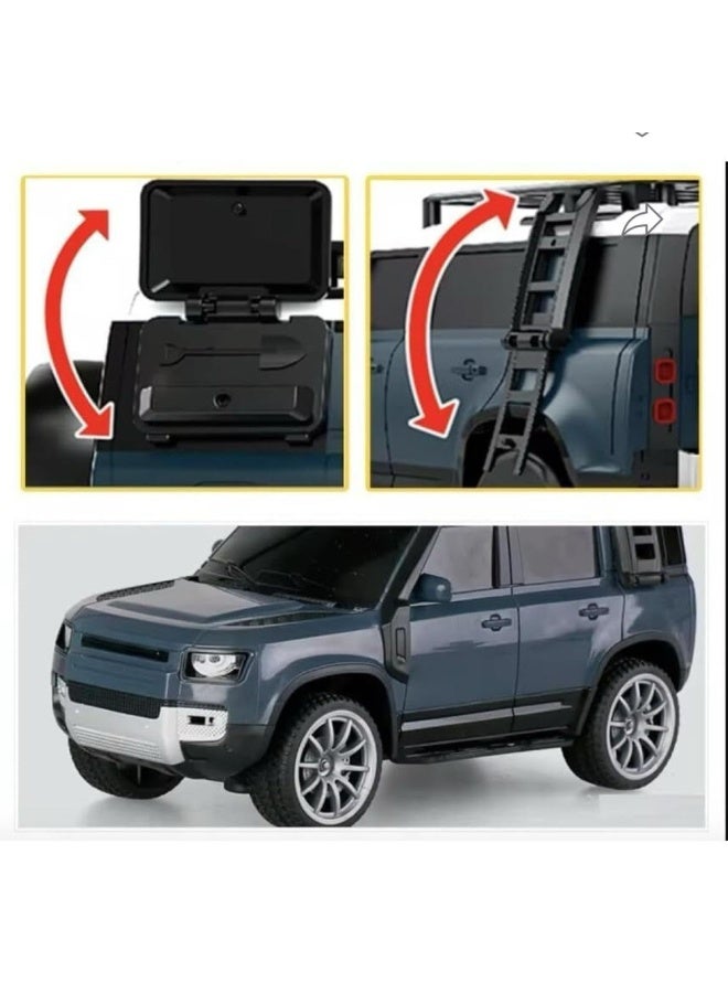 DAT Remote Control SUV Car Toy – Land Rover Defender Style – 2.4GHz RC Off-Road Vehicle with LED Lights & Rechargeable Battery – Kids Simulation Car with Controller - Image 3