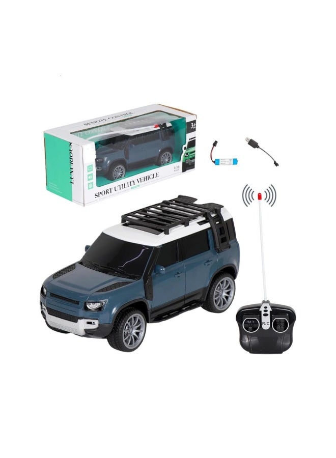 DAT Remote Control SUV Car Toy – Land Rover Defender Style – 2.4GHz RC Off-Road Vehicle with LED Lights & Rechargeable Battery – Kids Simulation Car with Controller - Image 4