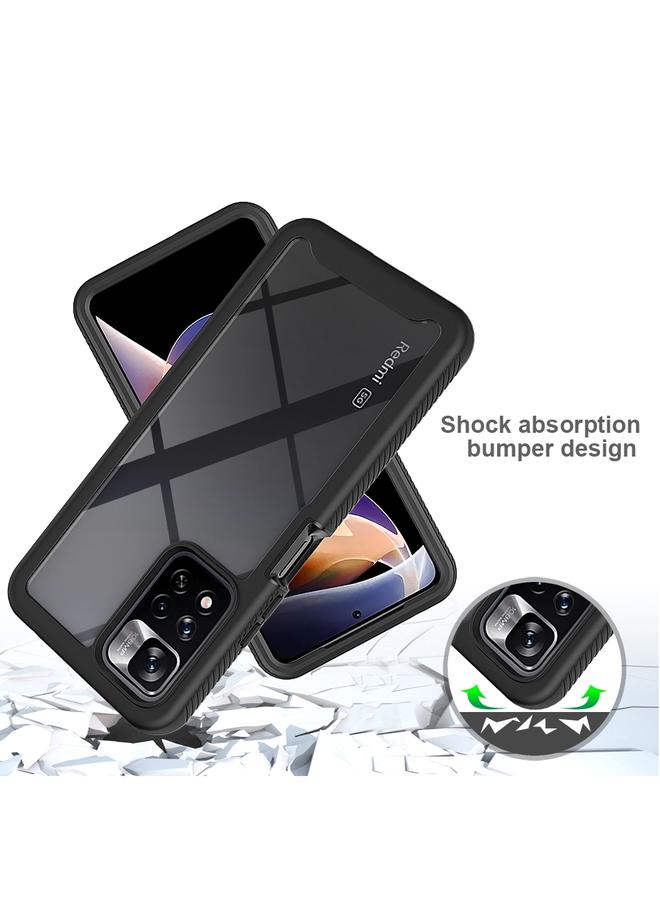 Green Tiger Xiaomi Redmi Note 11 Pro Plus 5G Global Starry Sky Full Body Hybrid Shockproof Phone Case Frosted Pink - Image 3