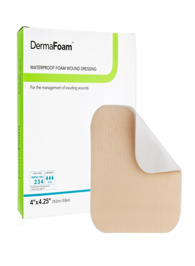 Dermarite Industries Derma Foam Non-Adhesive Foam Dressing, 4x4.25, 10 Count - Image 1