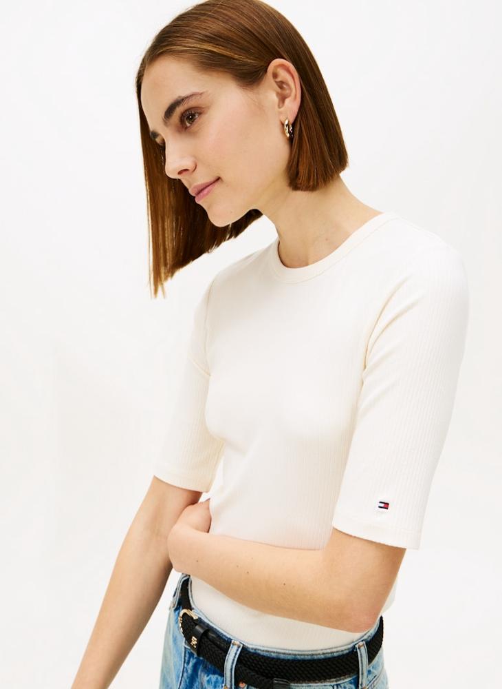 TOMMY HILFIGER Logo Crew Neck T-Shirt - Image 3