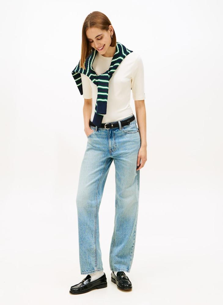 TOMMY HILFIGER Logo Crew Neck T-Shirt - Image 4