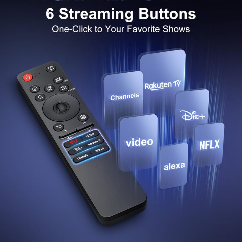 EWO'S Magic Remote Control for LG Smart TV OLED EVO QNED 4K UHD NanoCell for Original AN-MR25GA, AN-MR20GA, AKB75855501, MR21, MR22, MR23, MR24 with AI Voice Control and Pointer Function - Image 4