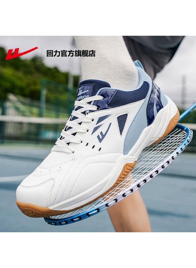 Warrior Multisport Training Shoes for Men - White & Blue Athletic Sneakers with Superior Grip