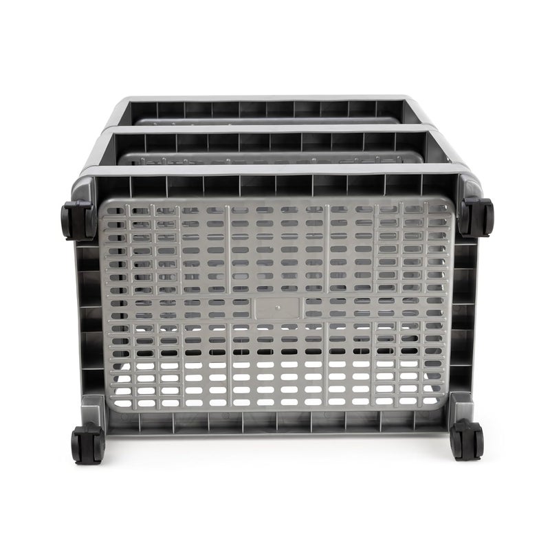 FOROLY Multipurpose Shelf Trolley 4 Layer Silver Stands with Kitchen Organizer Racks - Image 5