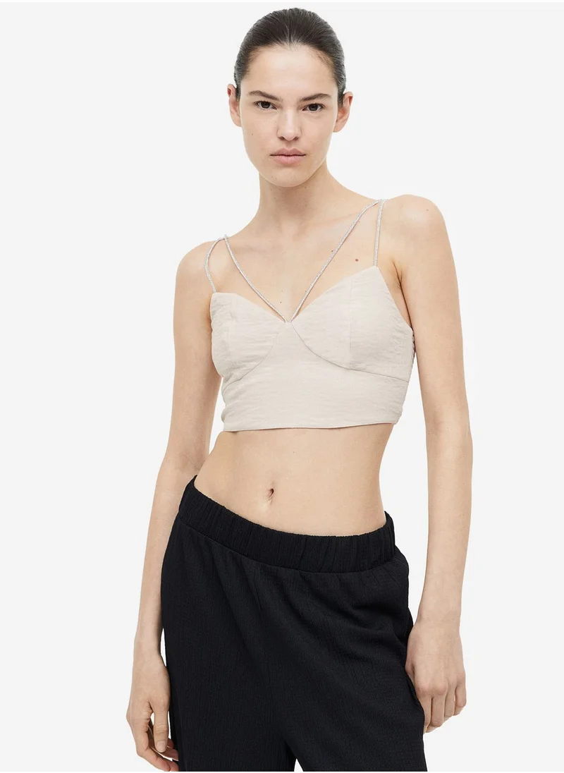 H&M Strap Detail Crop Top