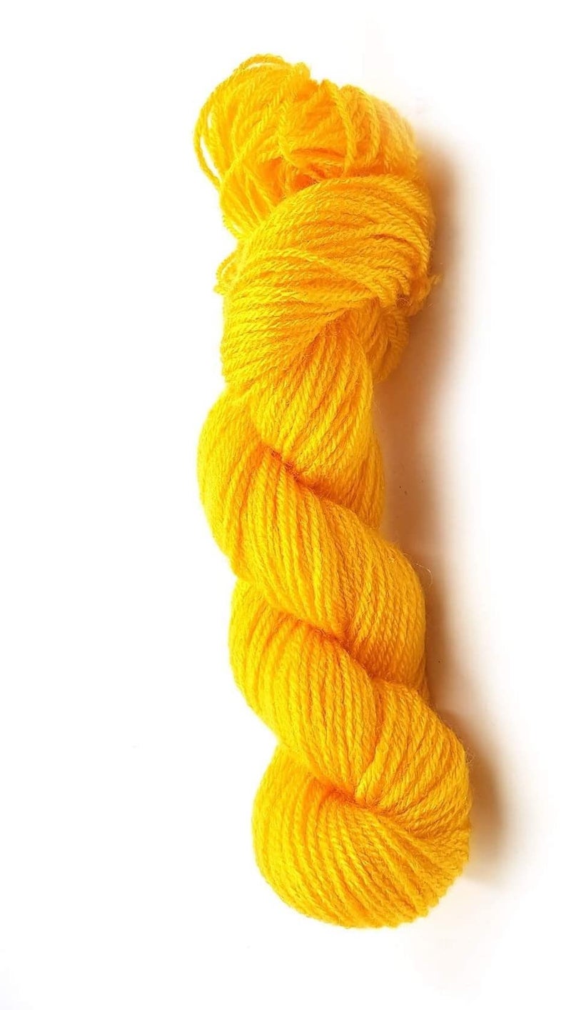 NTGS Oswal Knitting Yarn Martina Wool, Crave Wool Yellow 200 gm Best Used with Knitting Needles, Crave Wool Crochet Needles Wool Yarn for Knitting. by Oswal - Image 5