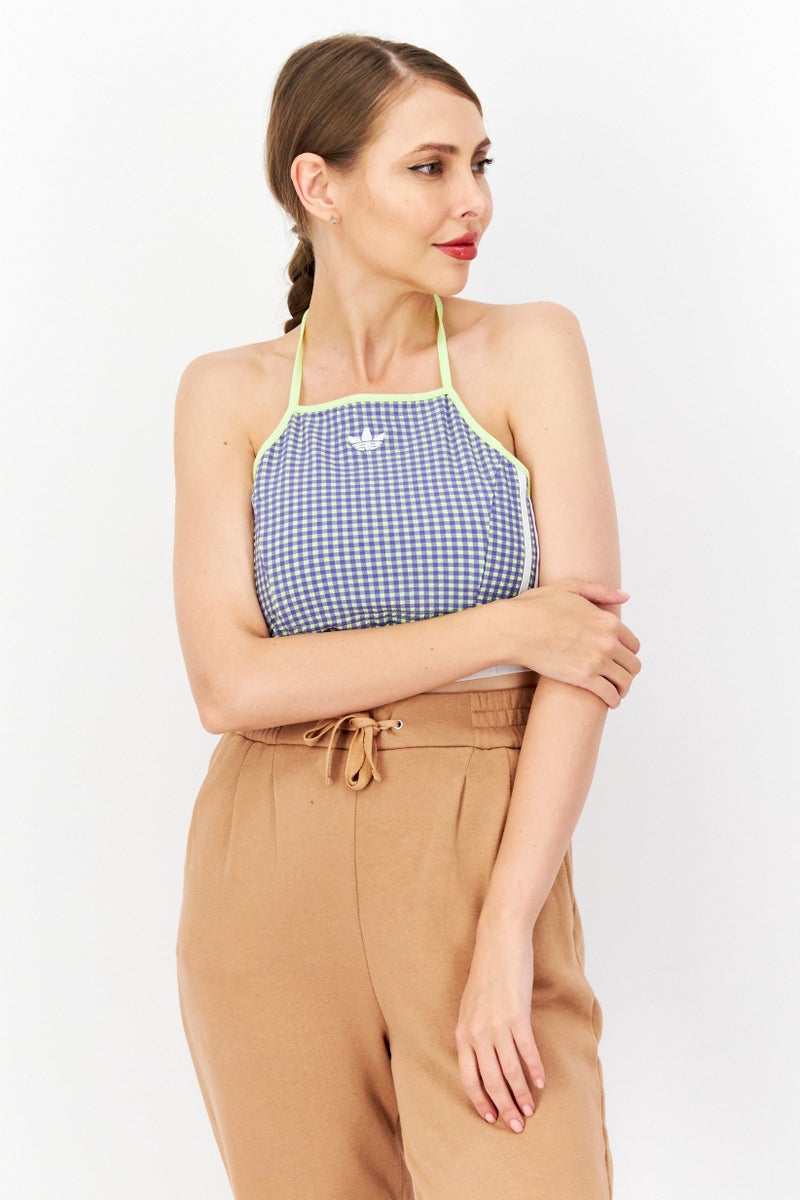 adidas Originals Women Sportswear Fit Sleeveless Outdoor Top, Purple/Green - Image 1