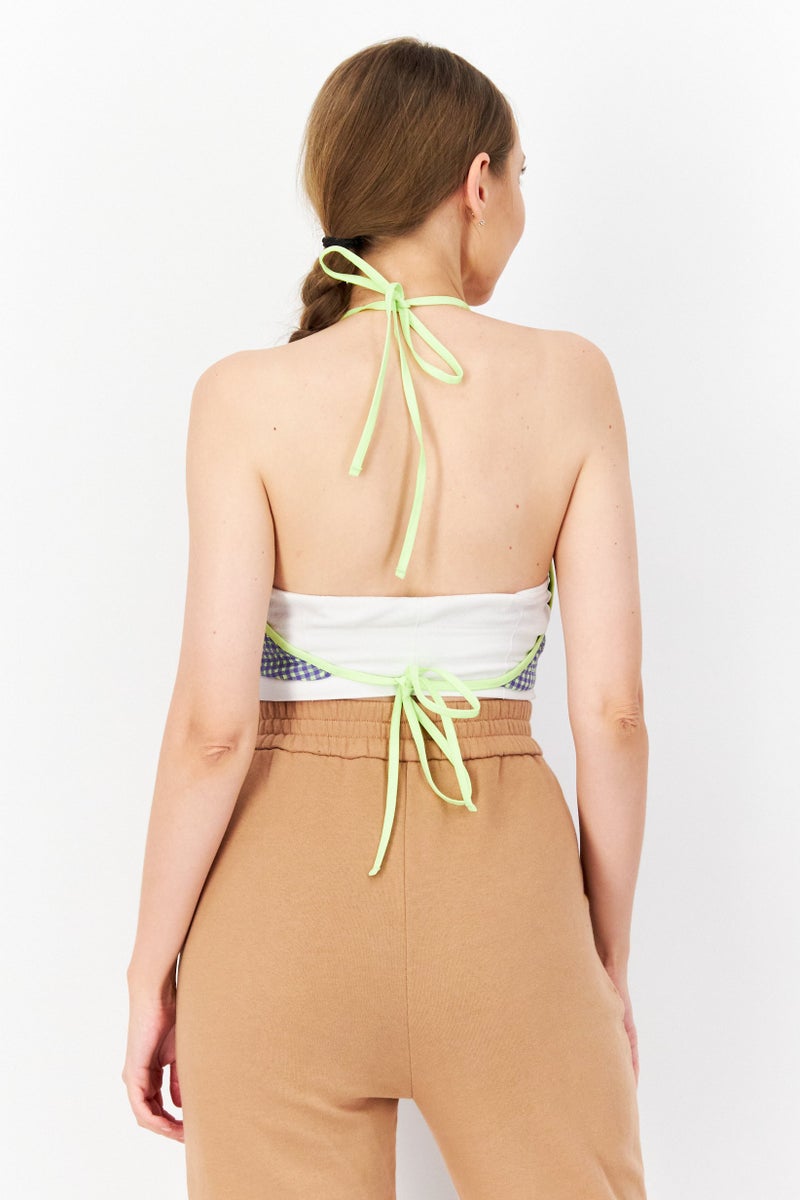 adidas Originals Women Sportswear Fit Sleeveless Outdoor Top, Purple/Green - Image 2