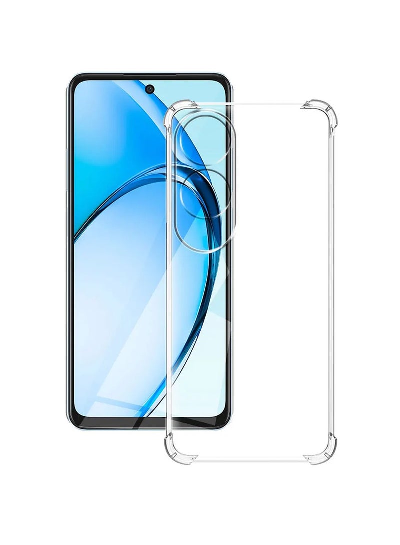 Wtech OPPO A60 4G 2024 TPU Bumper Corners with Hard PC Case Cover - Clear - Image 3