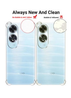 Wtech OPPO A60 4G 2024 TPU Bumper Corners with Hard PC Case Cover - Clear  - Image 4