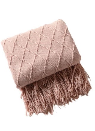 Tassel Design Soft Blanket Keep Warm Cotton Pink 127 x 172cm - pzsku/Z2A1763BA44D62F83ABE9Z/45/_/1738768966/31da84a3-5bf5-4eb0-a813-47f033ec9dcb