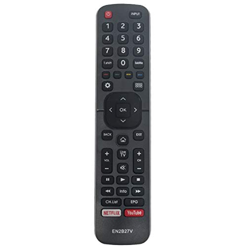 Allimity EN2B27V Replacement Remote fit for VU HD LED LCD TV 55S6575 49S6575 43S6575 40S6575 32S6575 LED40K16 LEDN50K310X3D LTDN55XT780XWAU3D LTDN65XT780XWAU3D with Netflix and YouTube Shortcut Keys - Image 1