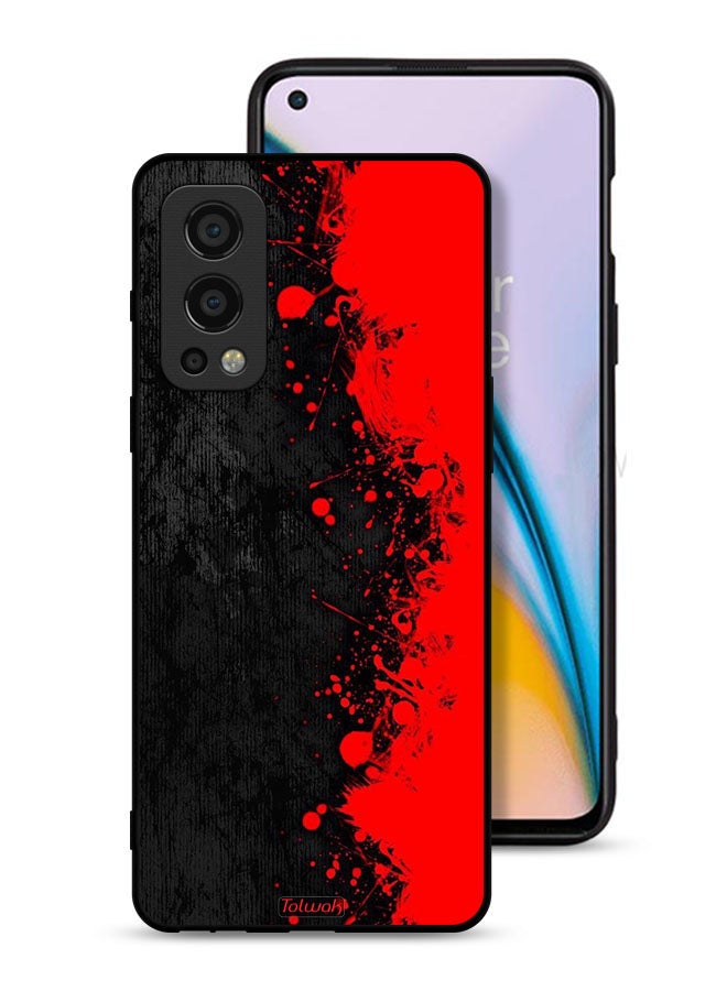 Tolwak OnePlus Nord 2 5G Protective Case Cover Paint Abstract Pattern - Image 1