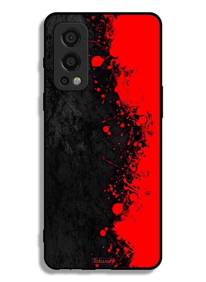 Tolwak OnePlus Nord 2 5G Protective Case Cover Paint Abstract Pattern - Image 2
