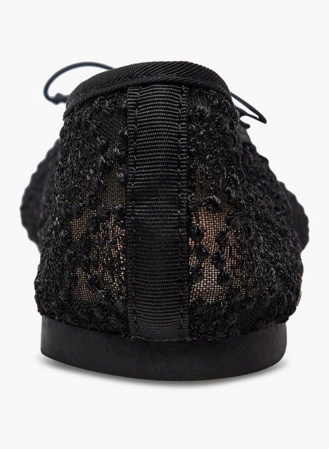 Little Missy Embroidered Ballerina with Bow Accent - Image 5