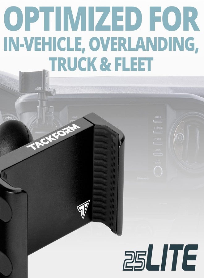 Tackform Enduro 25LITE Phone Holder - Spring Tension Optimized for in Vehicle Use, Truck and Fleet, Rock Crawling | 1" / B-Sized / 25.4mm Rubber Ball | Billet Aluminum | Compatible with RAM and ARKON - Image 5