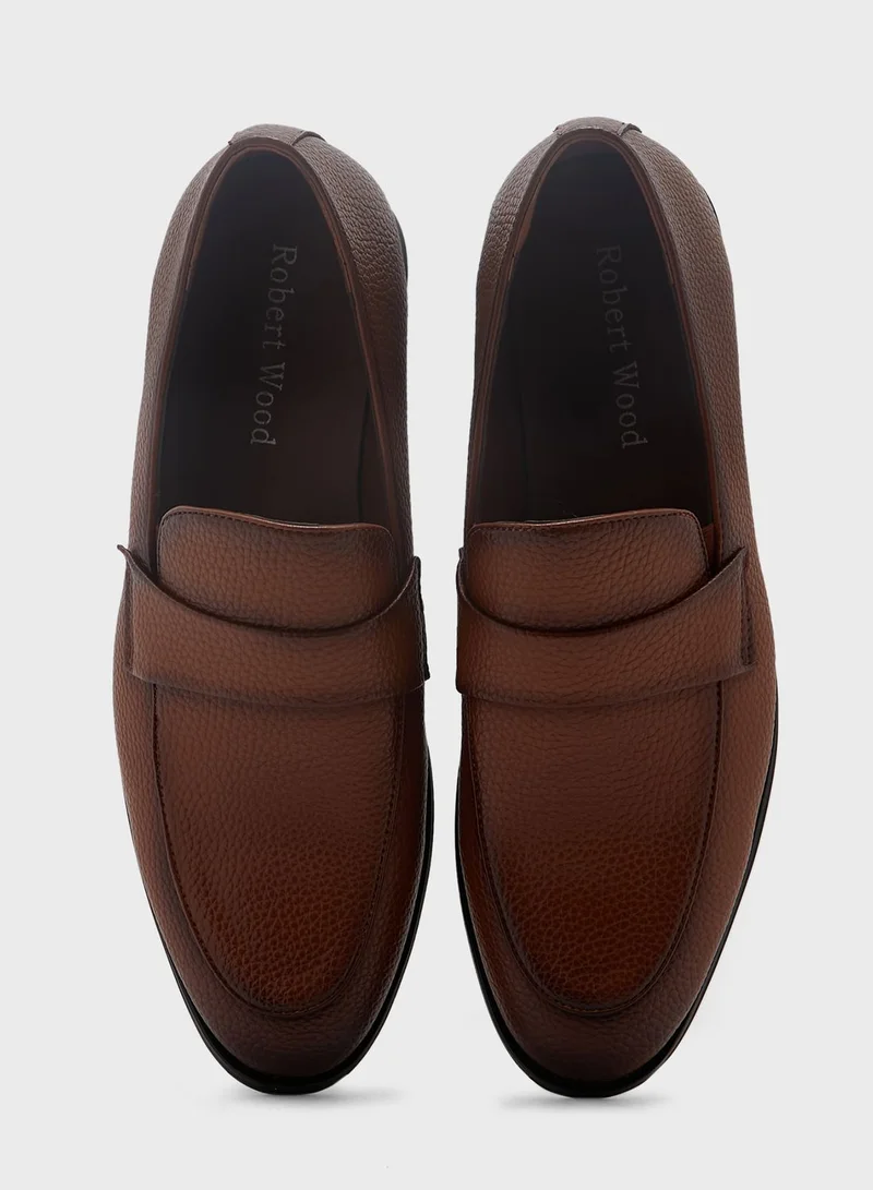 Robert Wood Classic Saddle Tim Detail Formal Slip Ons