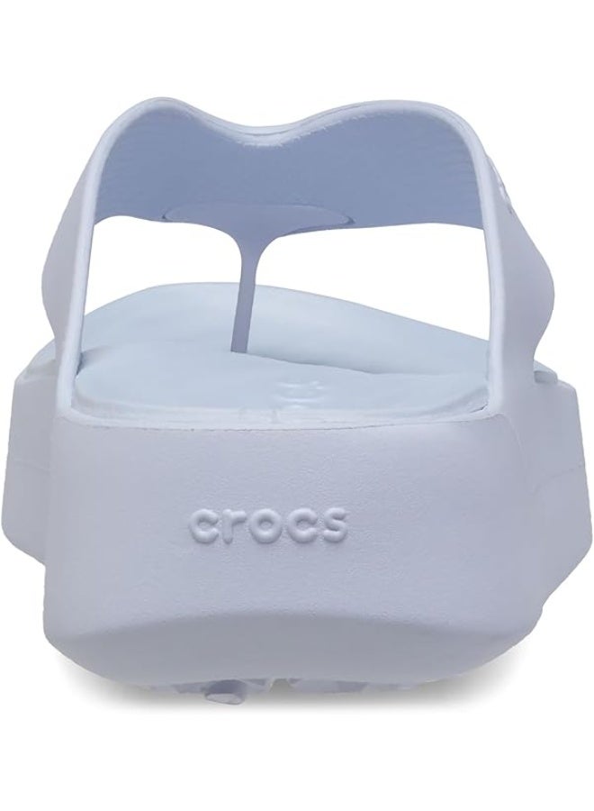 CROC Crocs Getaway Platform Flip Flops in Light Blue - Image 5
