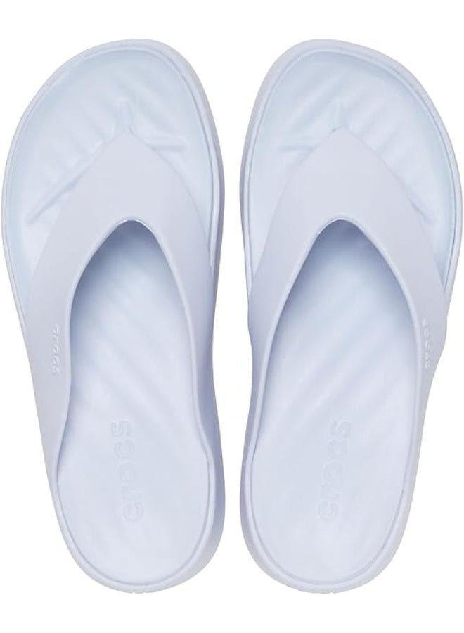 CROC Crocs Getaway Platform Flip Flops in Light Blue - Image 4