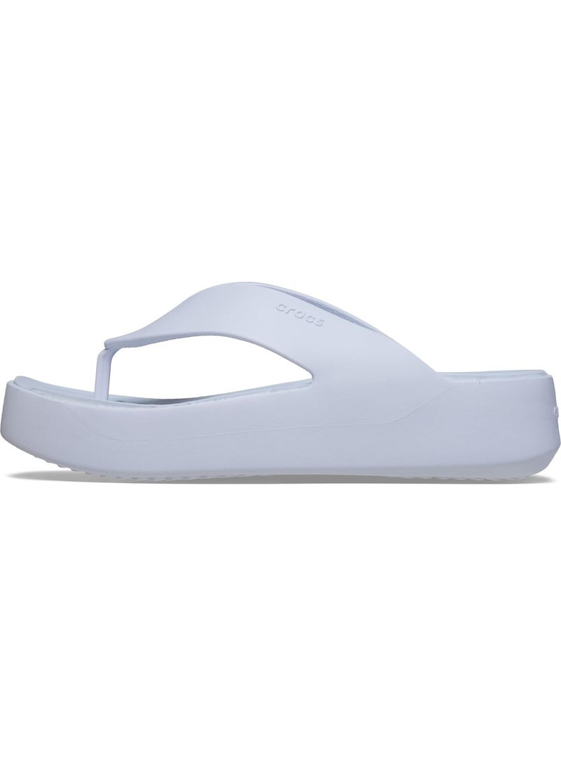 CROC Crocs Getaway Platform Flip Flops in Light Blue - Image 3