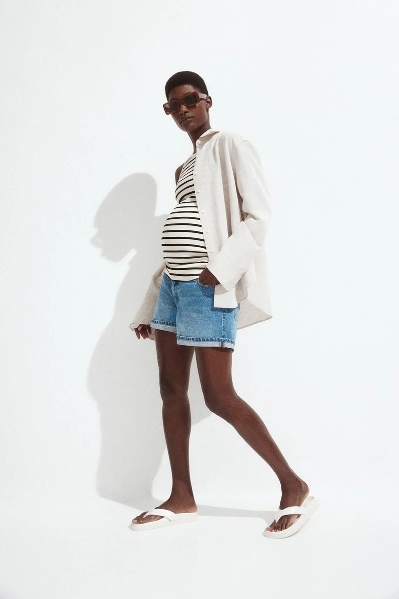 H&M MAMA Ribbed vest top