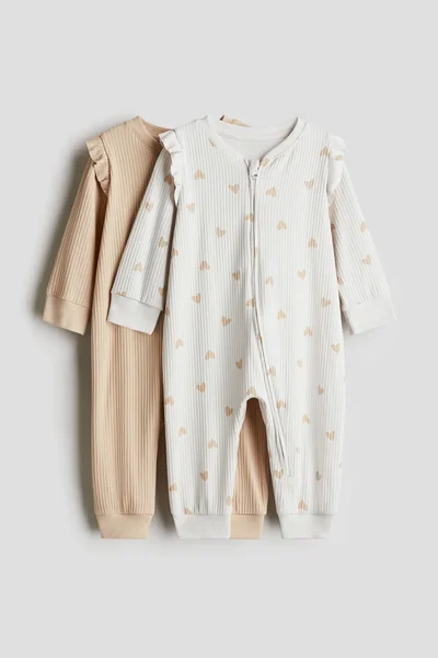 H&M 2-pack patterned cotton pyjamas