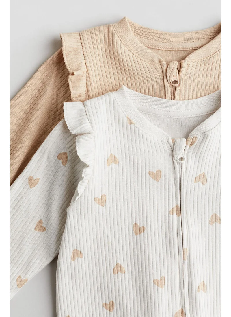 H&M 2-pack patterned cotton pyjamas