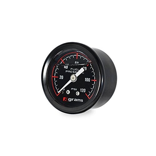Niathi Grams Performance 120psi Fuel Pressure Gauge Blk Face G2-99-1200, Black - Image 4