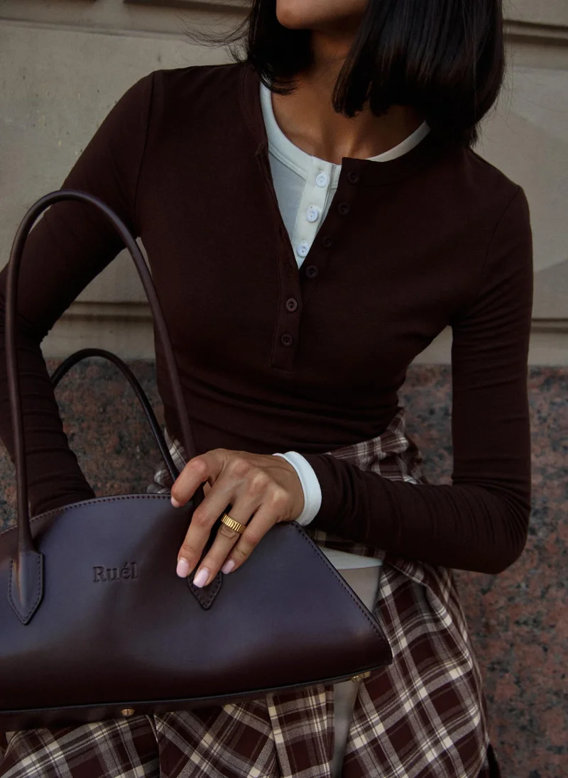 Lichi Jersey longsleeve with buttons on the collar