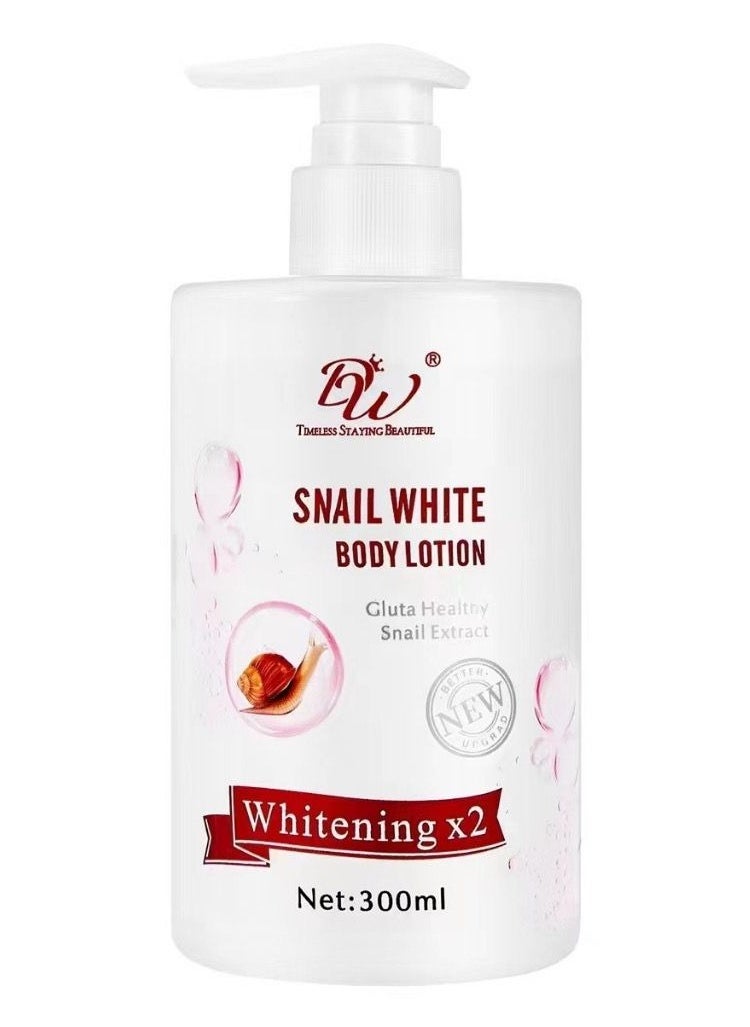 DW - Snail white Body Moisturizing Whitening Brighten Lotion 300ml - Image 1