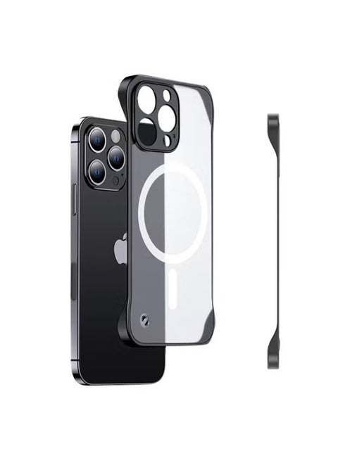 Slim Case for iPhone 16 Pro Max Compatible with MagSafe, Ultra Thin Frameless Case Accessories with Mag Safe Wireless Charging, Anti-Yellow Shockproof Magnetic Cover for iPhone 16 Pro Max