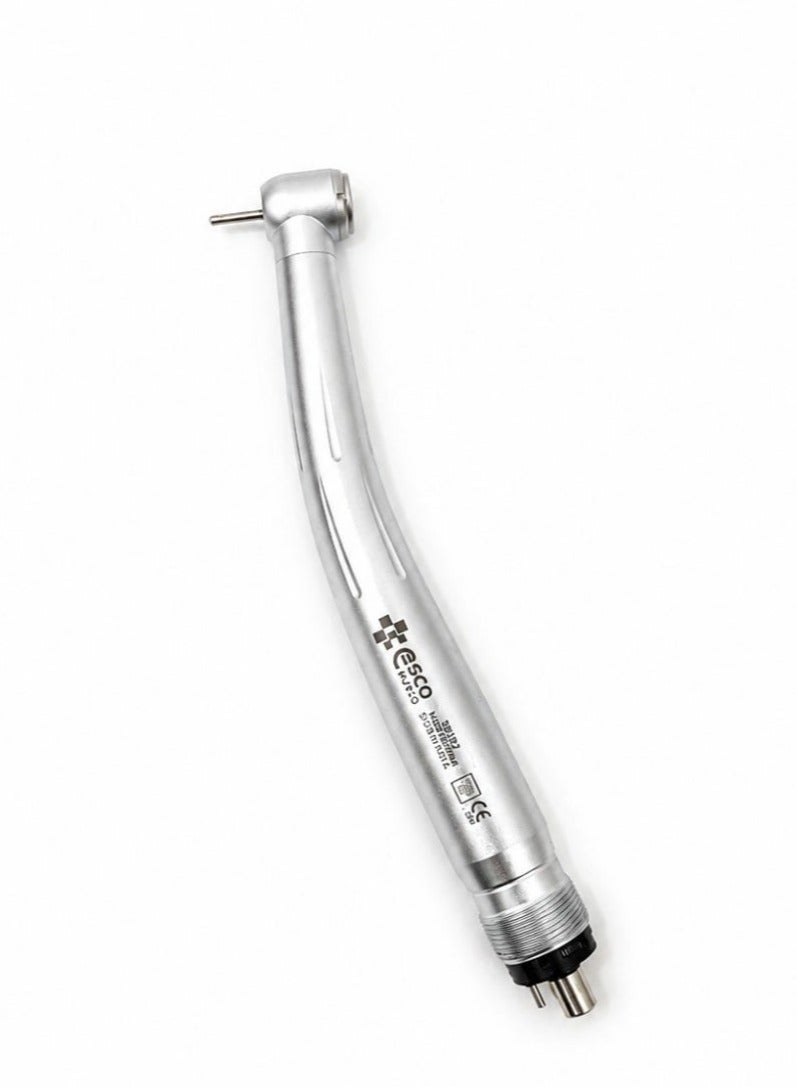 Esco High Speed Handpiece Dental Turbine with Push Button Chuck Precision Ceramic Bearings 4 Hole Connection