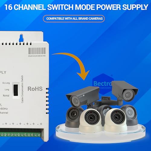 Bectro Power Supply AC Adaptor SMPS for LED Strip CCTV Power Adaptor (16 CH) - Image 4