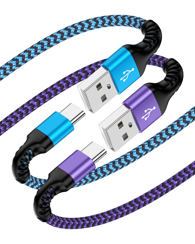 Haoano USB C Cable for iPhone Air iPhone 17 Pro Max 17pro 17 16e 16 16pro 15 15 Pro/Plus, 2pack Woven USB to Usbc Fast Charging Cable, Android C Type Charger Cord for Car Carplay Apple Power Car Play Wire - Image 1
