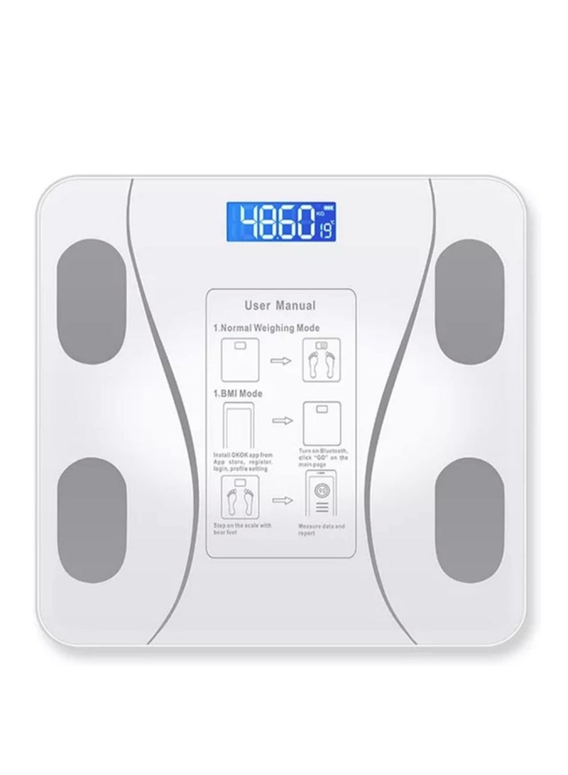 Digital Body Fat Scale with Bluetooth Technology (White) - Image 1