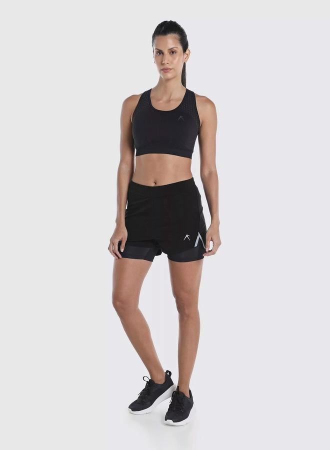 Wizard Black 2 in 1 Running Shorts - Image 4