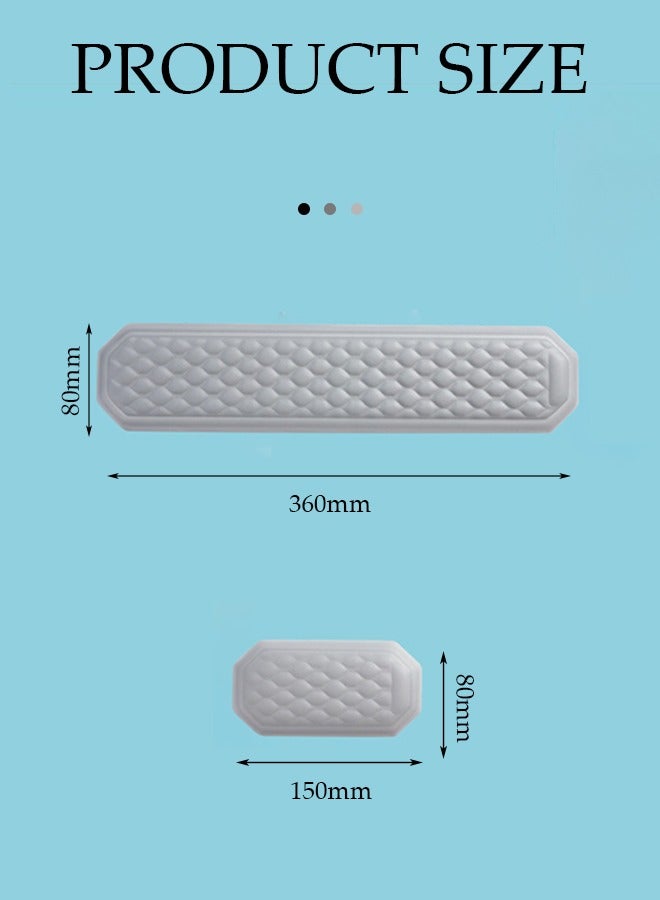 DUNISO 2 Pcs Wrist Rest Support Set，Keyboard Wrist Rest Set，Massage Memory Cotton Soft Cushion,Easy Typing,Relief Getting Hand Fatigue,Suitable For Home And Office Use - Image 2