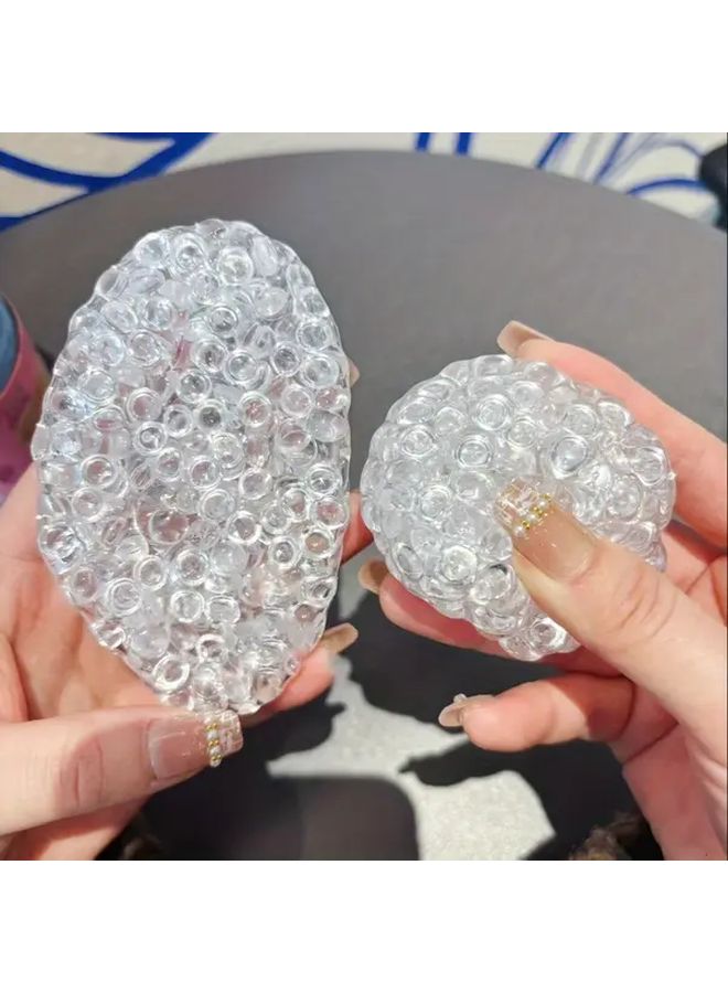 Handcrafted White Moonlight Transparent Balls Pearl Style Lumpy Balls For Office Classroom Party Gifts - Image 2