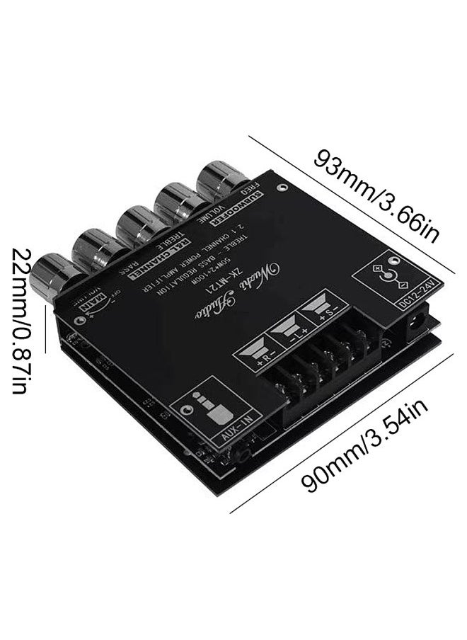 Generic MT21 2.1-Channel BT AUX Digit Audio Power Amplifier Module High Power Sound Amp Suitable for 20-100W Horns  - Image 1