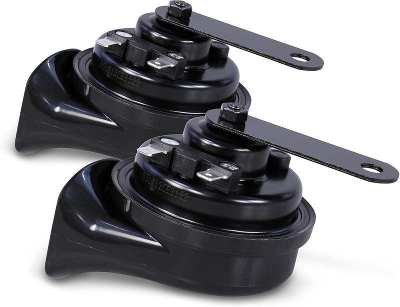 HELLA Fanfare Hella OE-Connect Horn TE26 Set 12 V 110 dB(A) 400 Hz - 500 Hz - High/Low Tone - Electric - ECE - Housing Colour: Black - Quantity: 2-3FH 012 010-061 General compatible design - Image 2