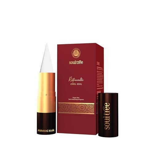 SoulTree Ratnavalli Shweta Mukta Jewel Kohl | Pearl White Kajal | All-Day Comfort Wear | Pearl Powder & Organic Ghee Enriched | Ayurvedic Formula | 3g - Image 1